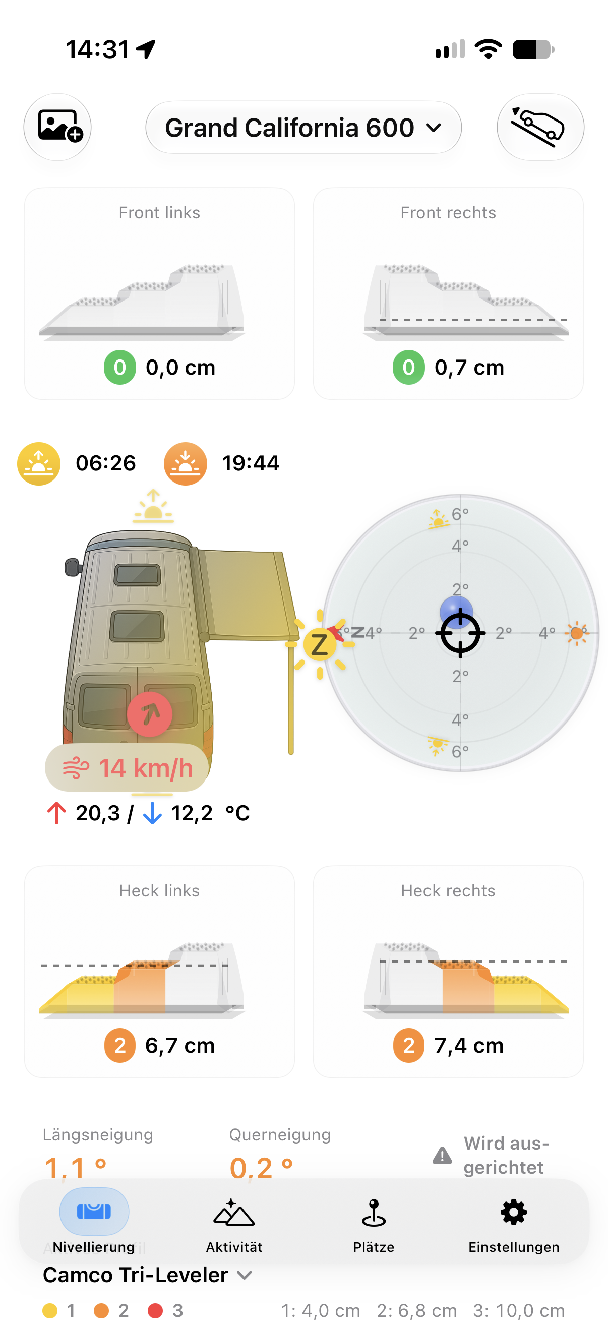 Camprio App Screenshot