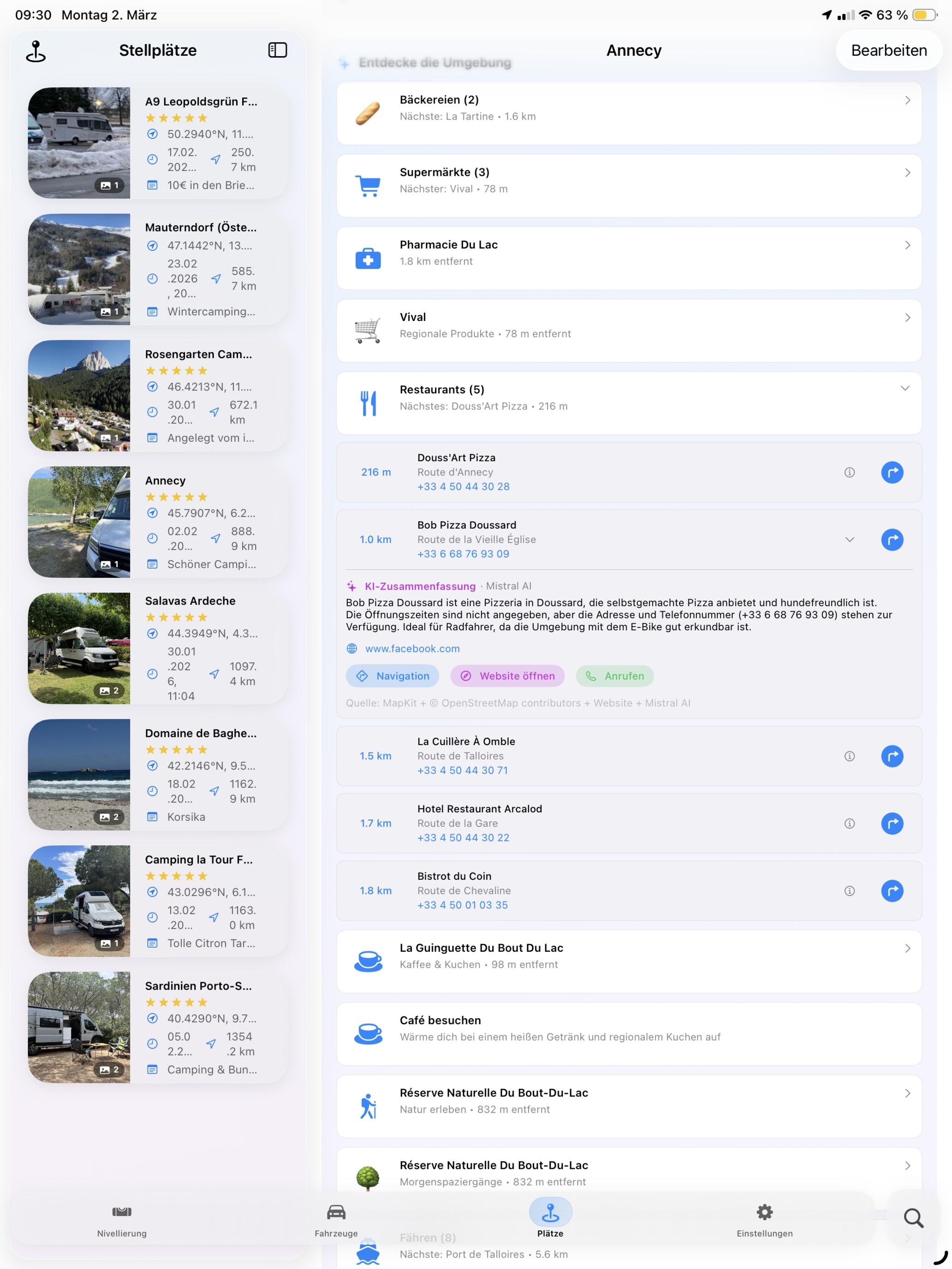Camprio Plätze entdecken